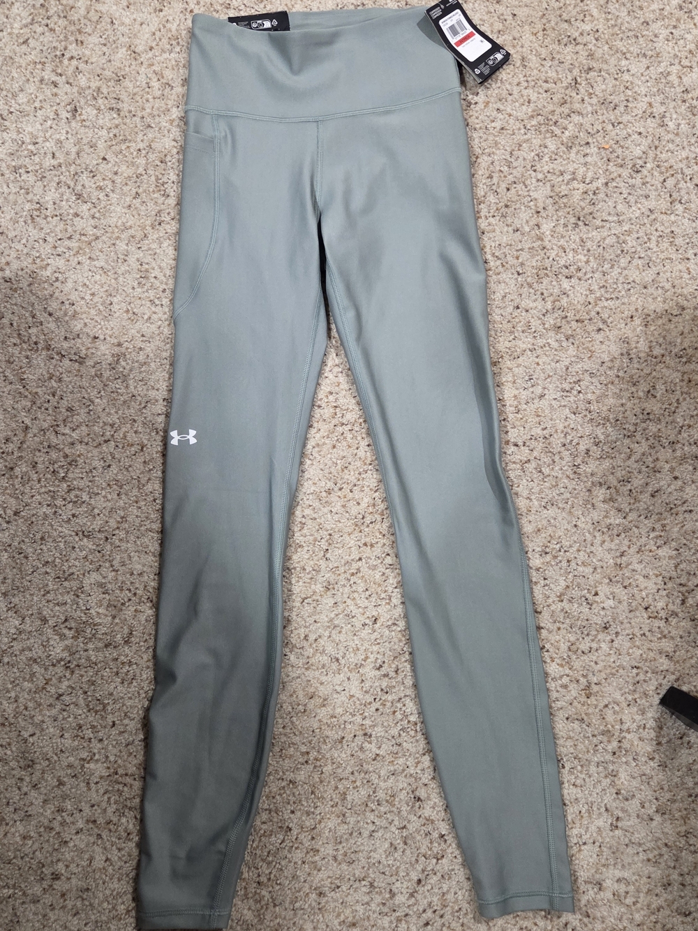 Under Armour Women's High-Rise Performance Leggings - Sage Green